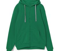 Толстовка на молнии с капюшоном Siverga, зеленая арт.6895.92