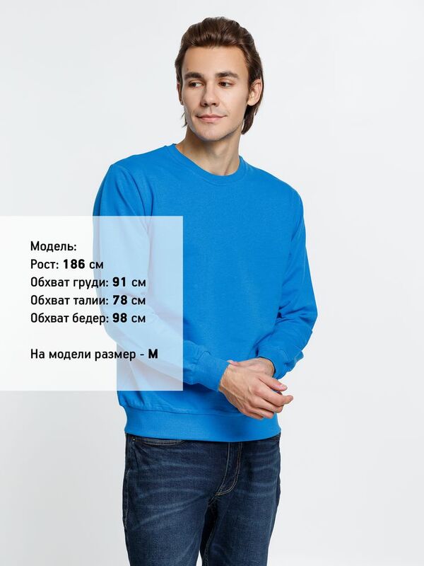 Толстовка Toima, бирюзовая арт.6896.14