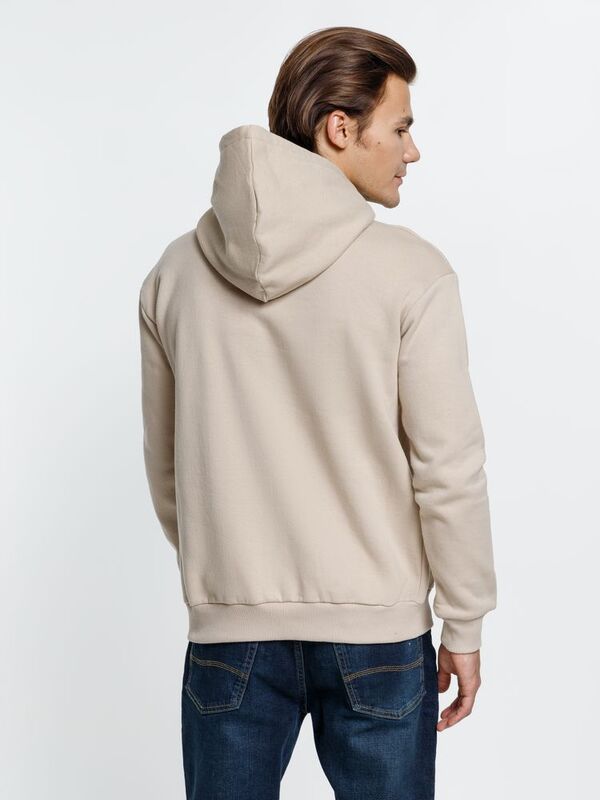 Толстовка с капюшоном Kirenga Heavy, бежевая арт.6926.12