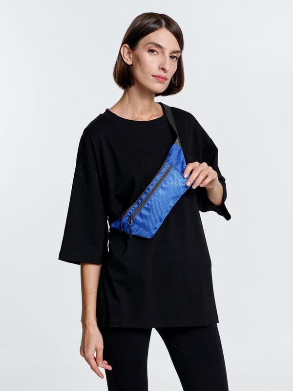 Спортивная поясная сумка Run for Fun, синяя арт.15400.40