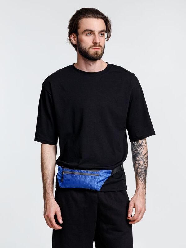 Спортивная поясная сумка Run for Fun, синяя арт.15400.40