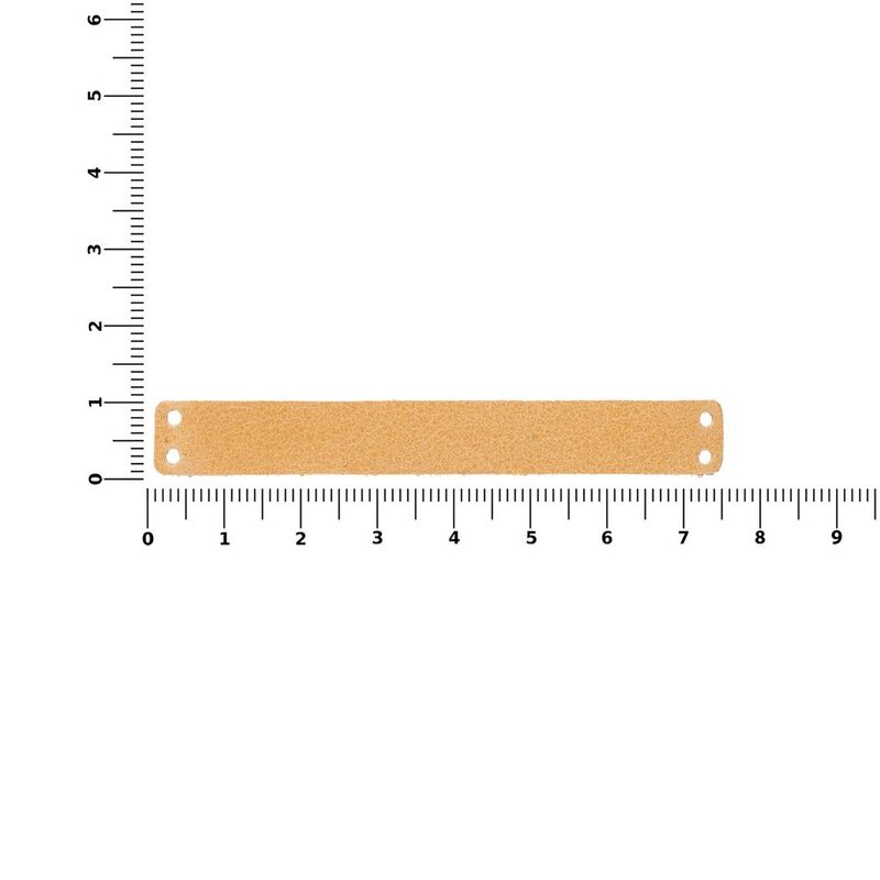 Лейбл кожаный Beta, XS, бежевый арт.15256.12