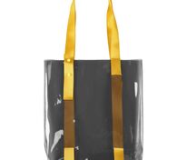 Шопер Clear Fest, прозрачный серый с желтыми ручками арт.15365.81