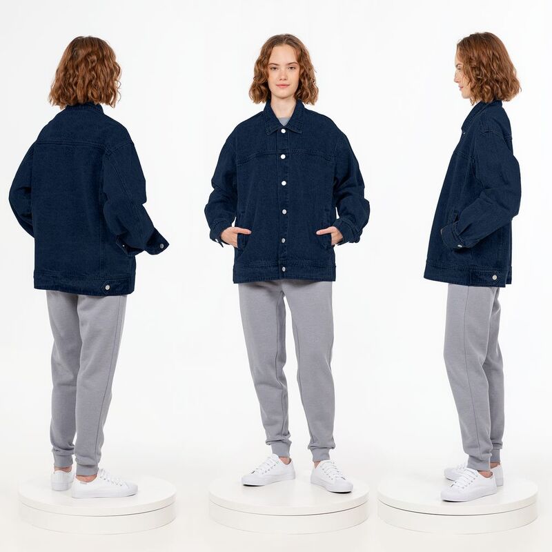 Куртка джинсовая O1, темно-синяя арт.15258.40