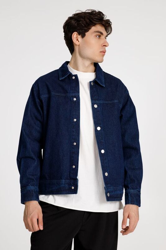 Куртка джинсовая O1, темно-синяя арт.15258.40