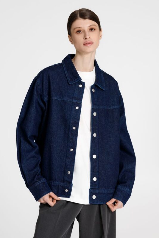 Куртка джинсовая O1, темно-синяя арт.15258.40