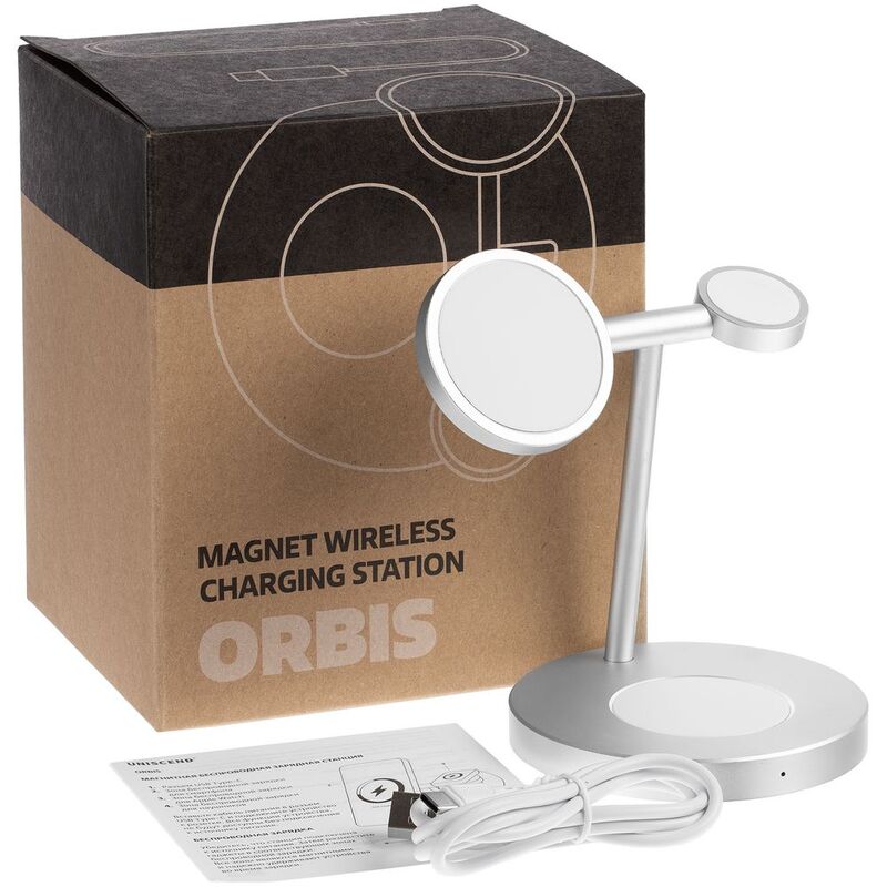 Зарядная станция Orbis, серебристая арт.24307.10