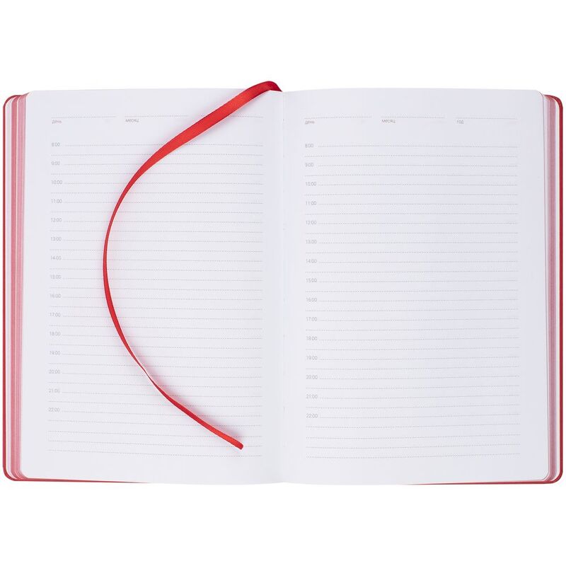 Ежедневник New Factor Metal, красный арт.25000.55