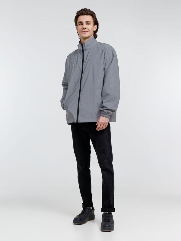 Ветровка Manifest 2.0 из светоотражающей ткани, серая арт.16267.11