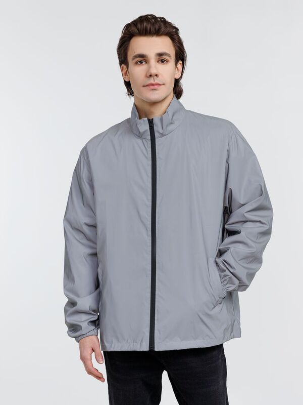 Ветровка Manifest 2.0 из светоотражающей ткани, серая арт.16267.11