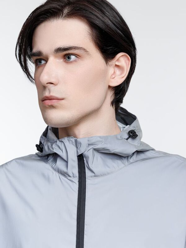 Парка Manifest из светоотражающей ткани, серая арт.16269.11