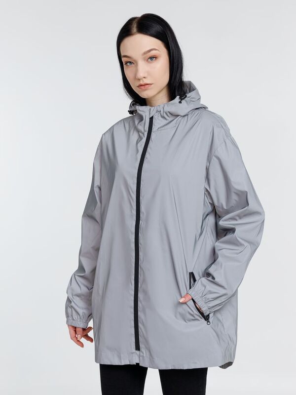 Парка Manifest из светоотражающей ткани, серая арт.16269.11