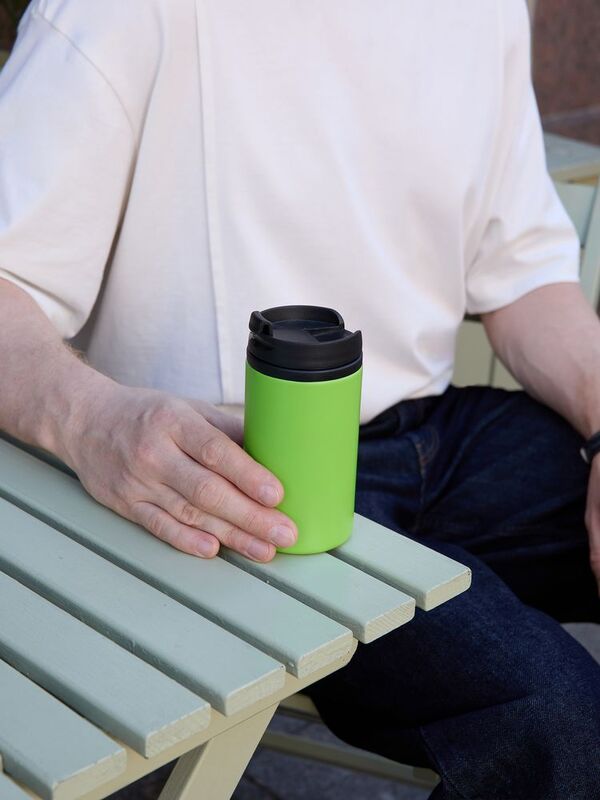 Термостакан Canella, зеленый матовый (яблоко) арт.12394.98