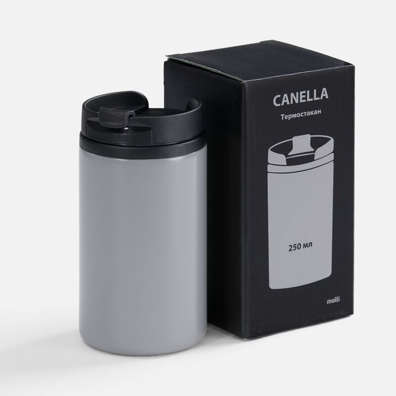 Термостакан Canella, серый матовый арт.12394.11