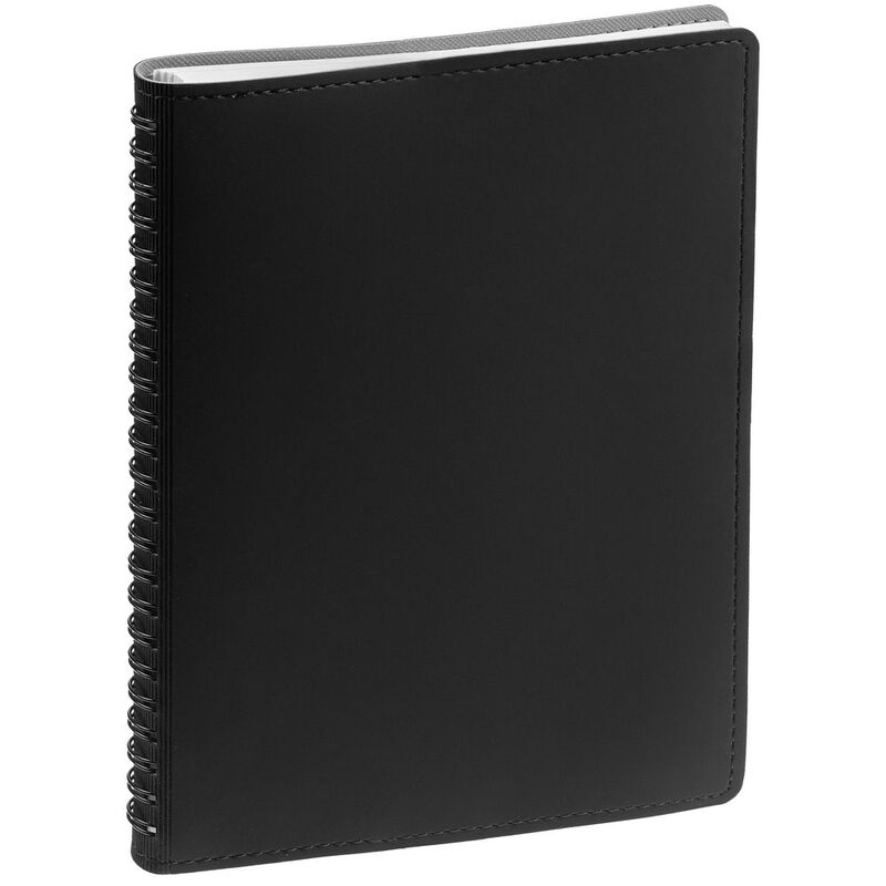 Ежедневник Spring Shall, недатированный, черный с серым арт.15215.33