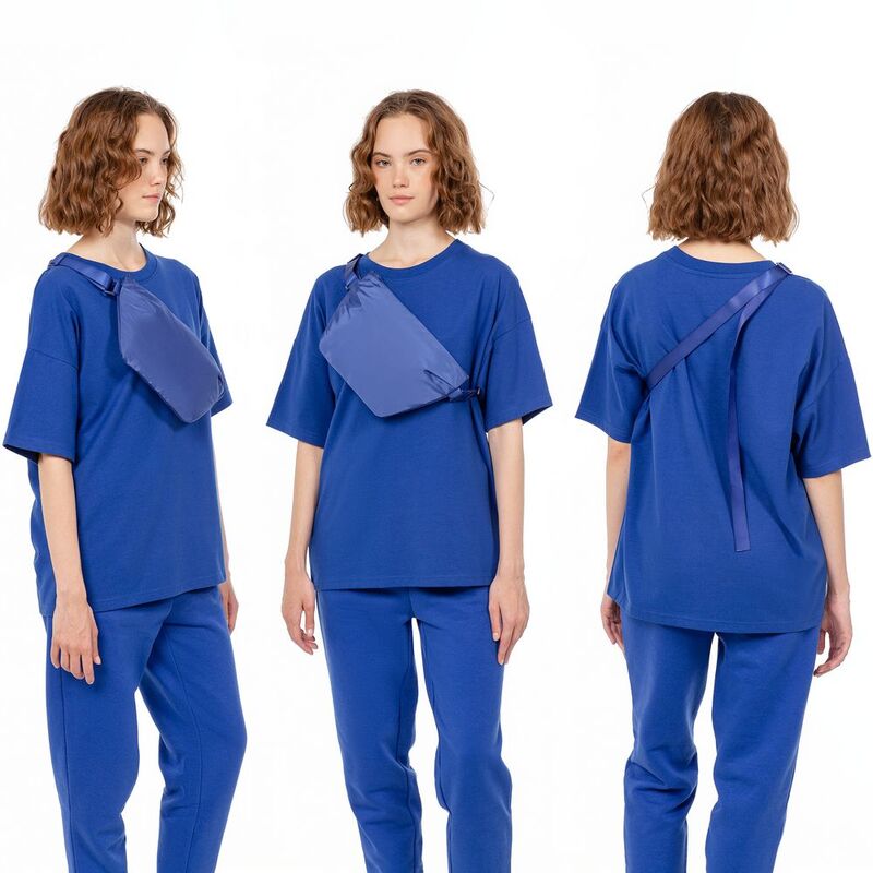 Поясная сумка W1, синяя арт.15342.40