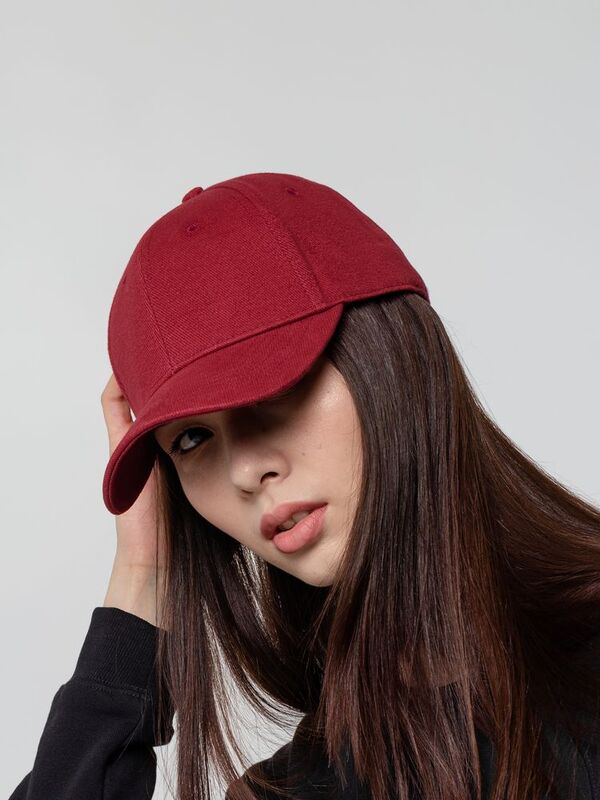 Бейсболка Hillside, бордовая арт.16204.55