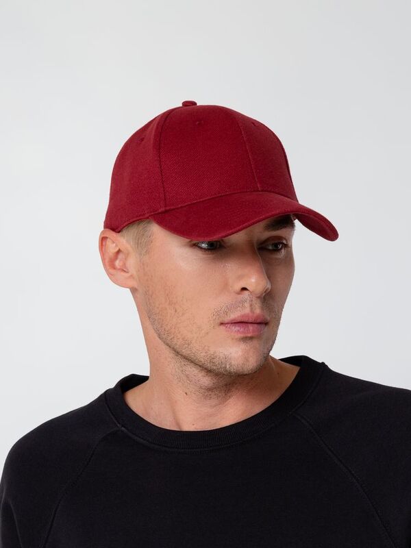 Бейсболка Hillside, бордовая арт.16204.55