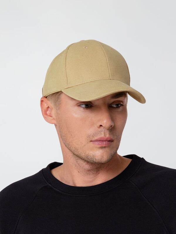 Бейсболка Hillside, бежевая арт.16204.10