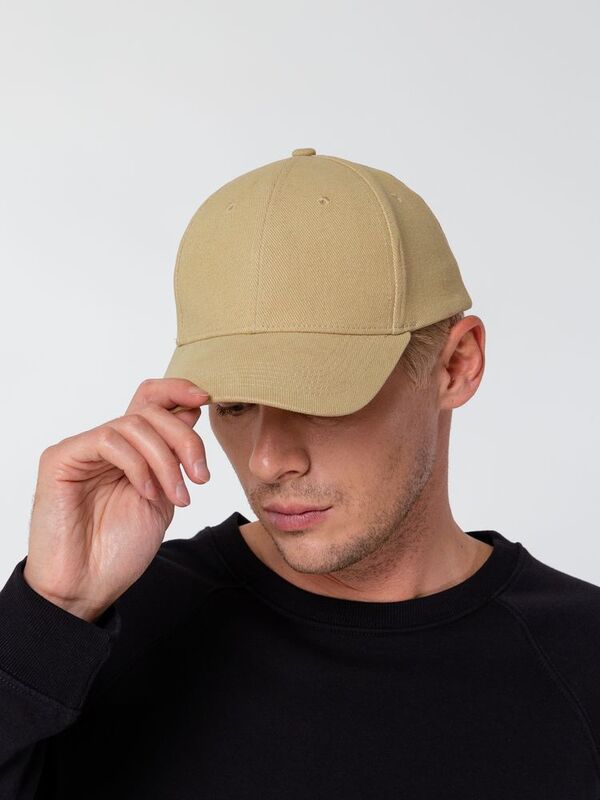 Бейсболка Hillside, бежевая арт.16204.10