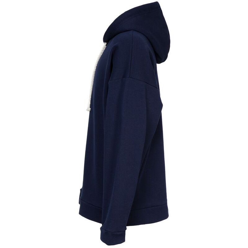 Худи унисекс оверсайз Seamark, темно-синее арт.15716.44