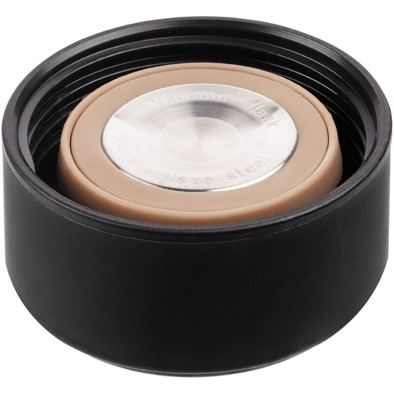 Смарт-бутылка с заменяемой батарейкой Long Therm Soft Touch, черная арт.15717.30