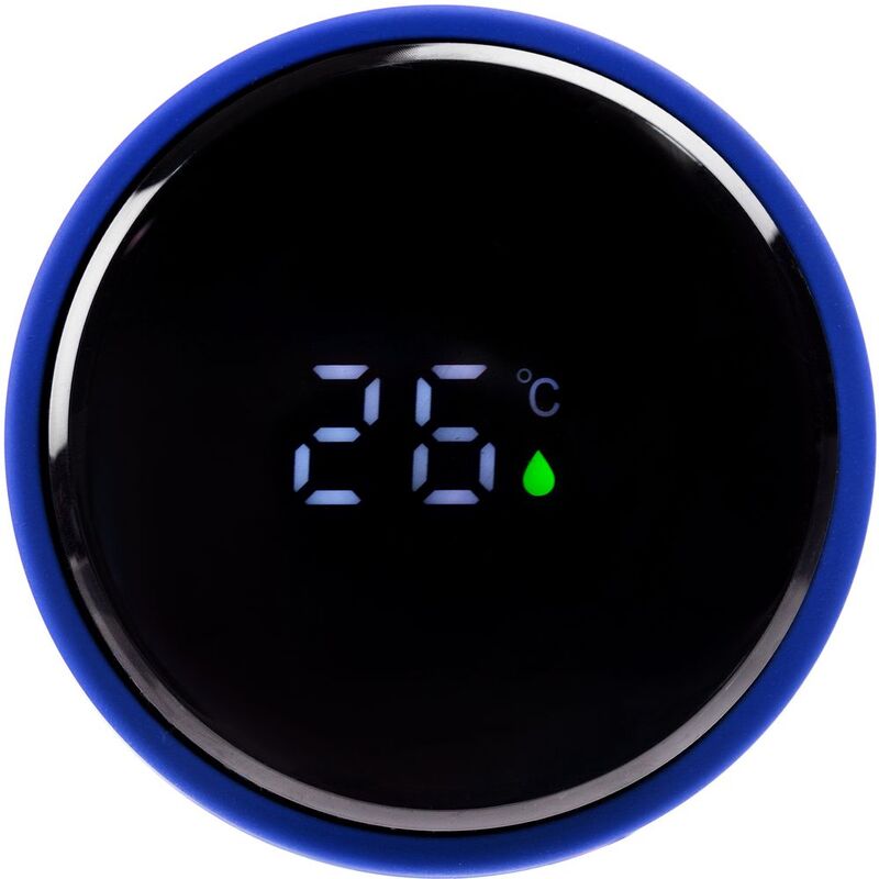 Смарт-бутылка с заменяемой батарейкой Long Therm Soft Touch, синяя арт.15717.40