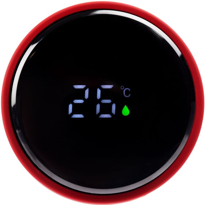 Смарт-бутылка с заменяемой батарейкой Long Therm Soft Touch, красная арт.15717.50