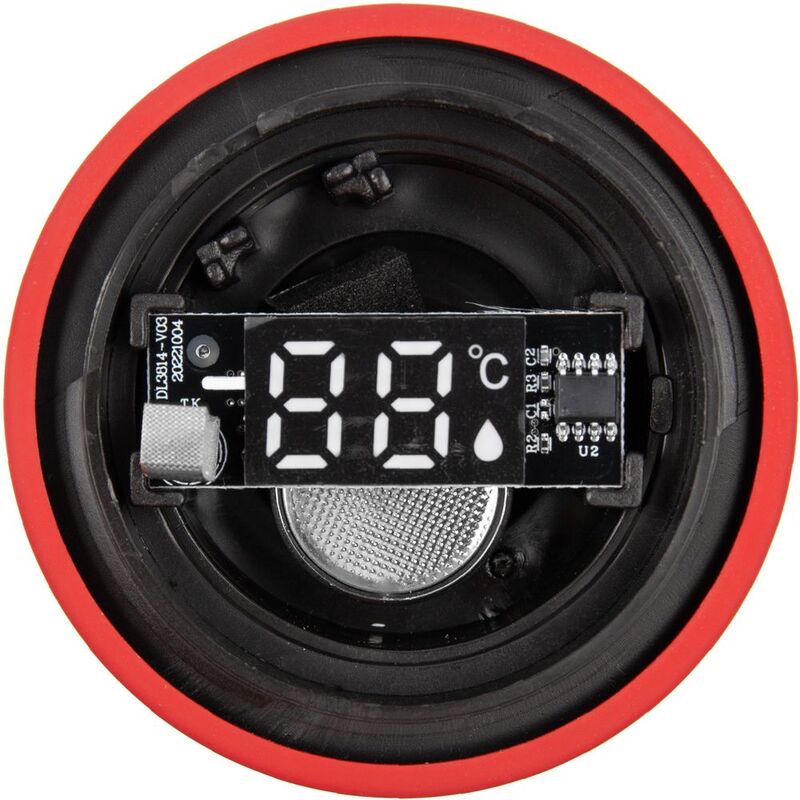 Смарт-бутылка с заменяемой батарейкой Long Therm Soft Touch, красная арт.15717.50