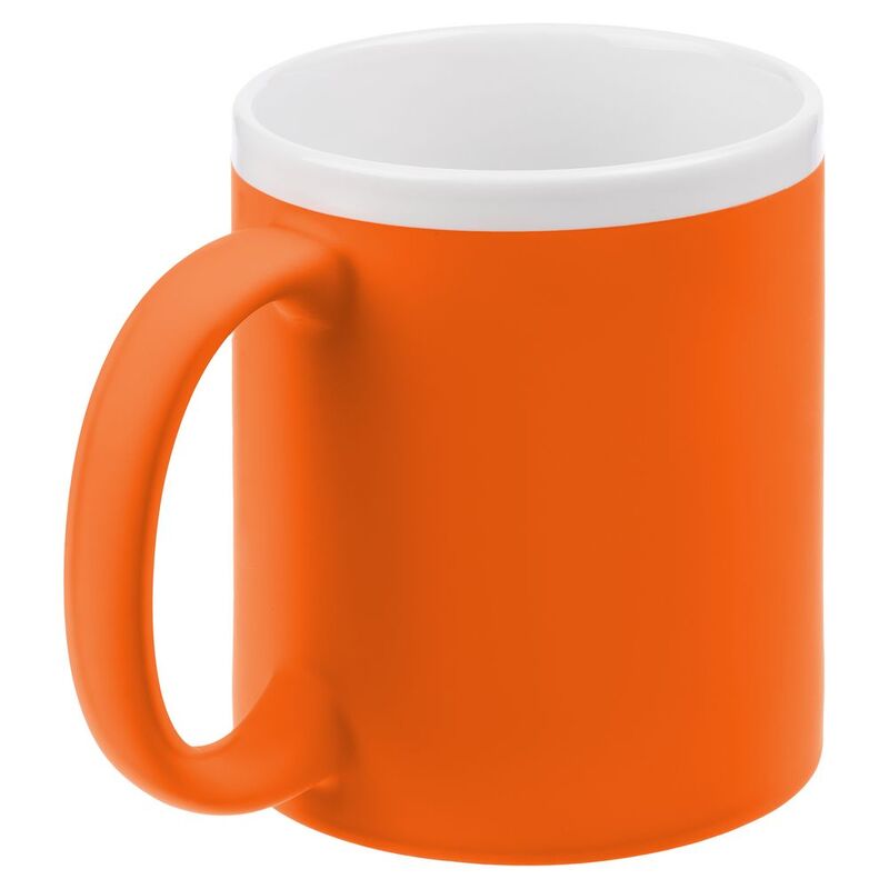 Кружка StopSpot с покрытием софт-тач, оранжевая арт.19003.20