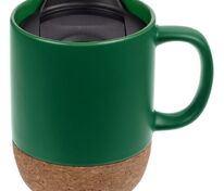 Кружка с пробковой подставкой Corky Walk, зеленая арт.12893.90