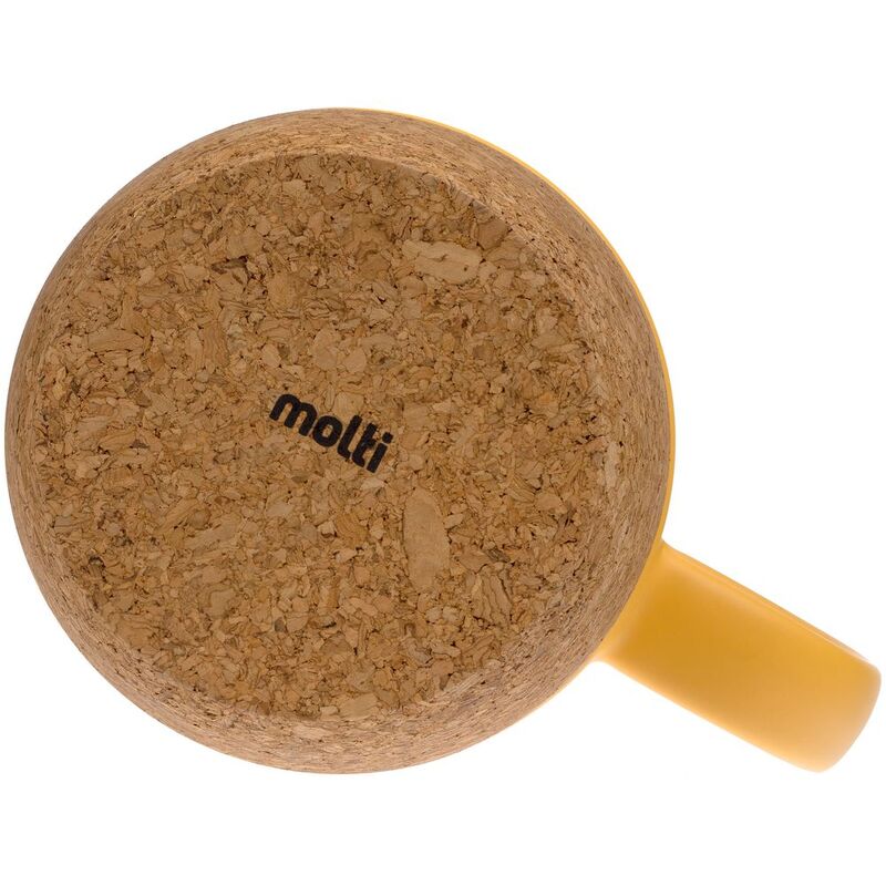 Кружка с пробковой подставкой Corky Walk, желтая арт.12893.80