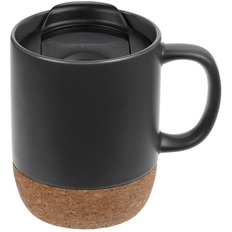 Кружка с пробковой подставкой Corky Walk, серая арт.12893.11