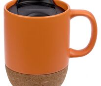 Кружка с пробковой подставкой Corky Walk, оранжевая арт.12893.20