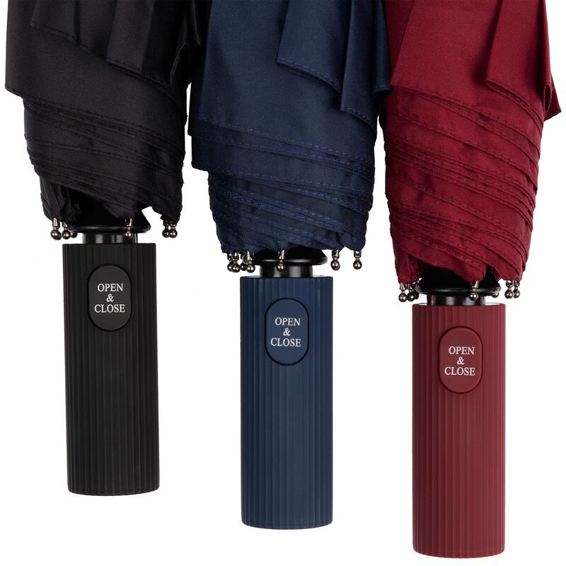 Зонт складной Ribbo, черный арт.17905.30