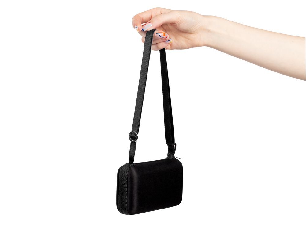 Зонт складной Color Action, в кейсе, черный арт.15842.30