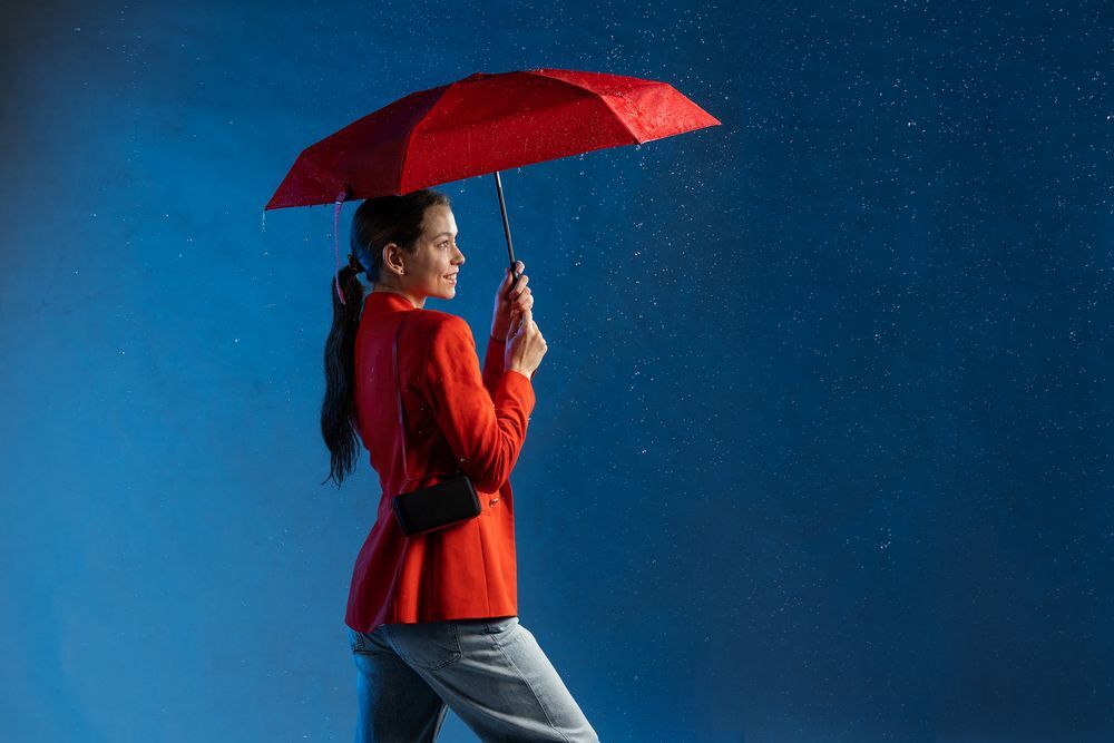 Зонт складной Color Action, в кейсе, красный арт.15842.50