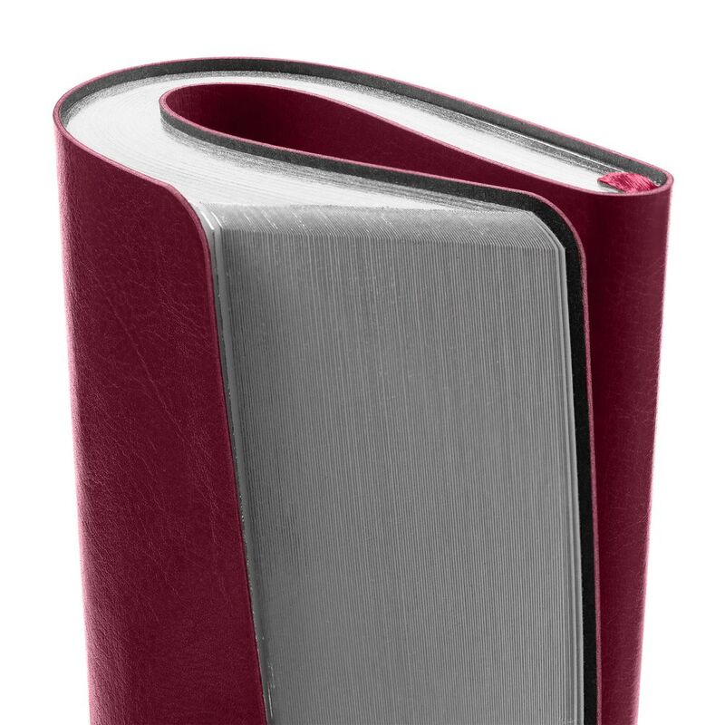 Ежедневник Nebraska Flex, недатированный, бордовый с серебристым арт.22008.55