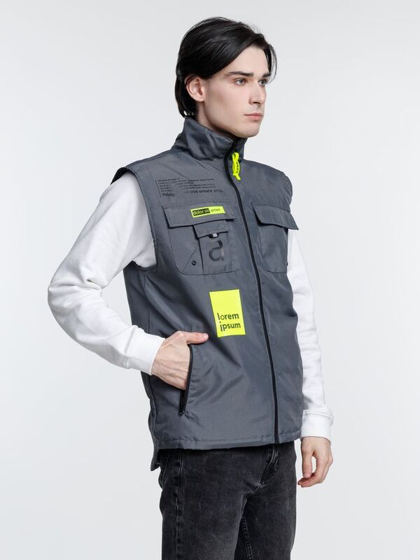 Жилет мужской Stockholm, серый арт.16270.10
