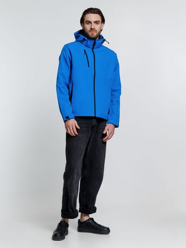 Куртка софтшелл мужская Zagreb, ярко-синяя арт.16271.44