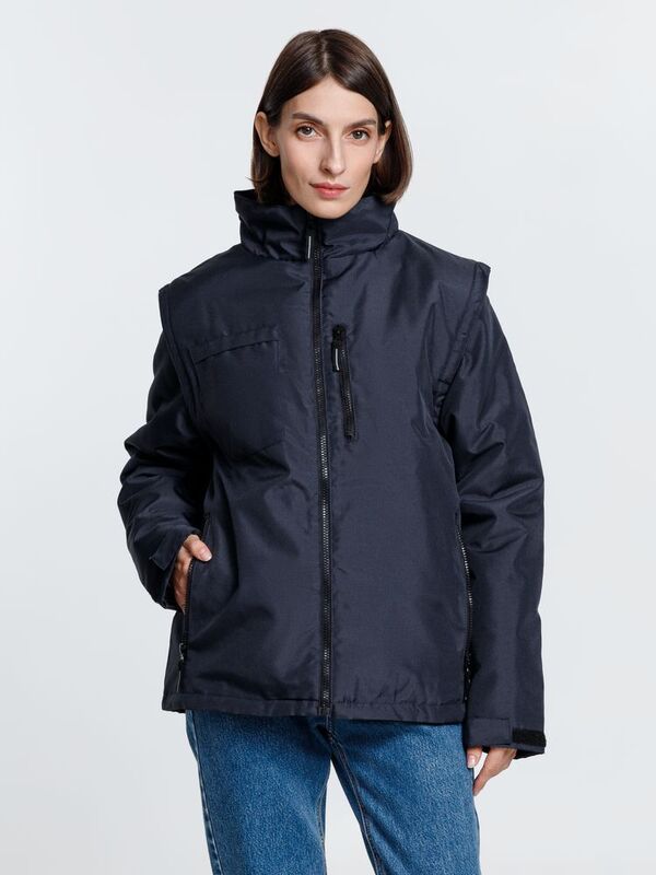 Куртка-трансформер унисекс Astana, темно-синяя арт.16272.40