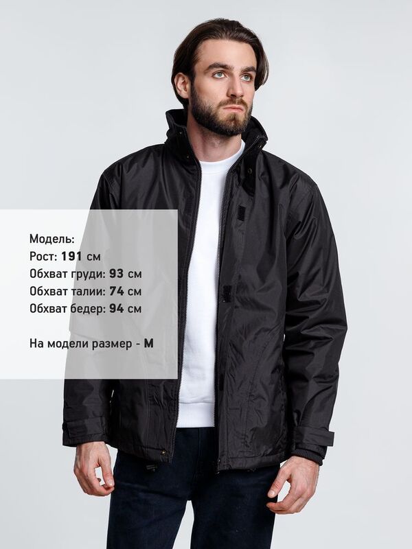 Парка унисекс Liubliana, черная арт.16273.30