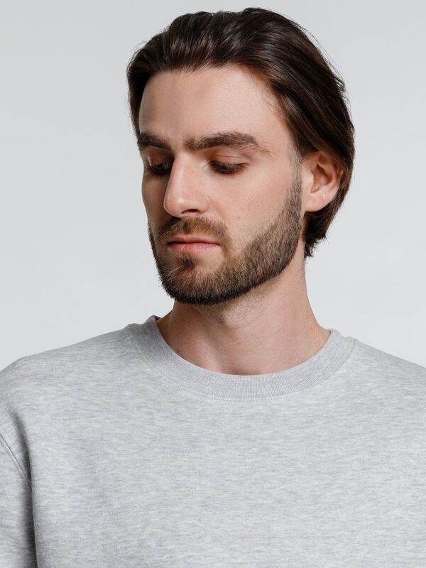 Свитшот унисекс Delta, серый меланж арт.16275.11