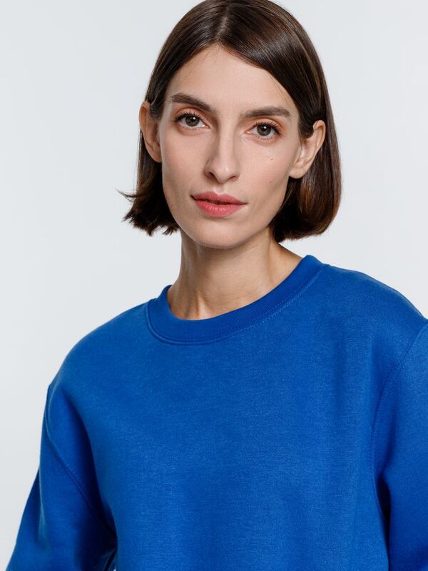 Свитшот унисекс Delta, ярко-синий арт.16275.44