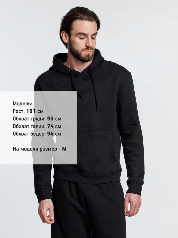 Худи унисекс Phoenix, черное арт.16276.30