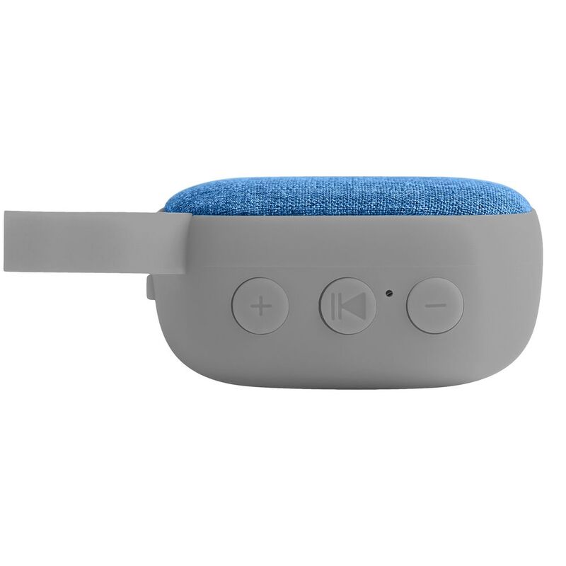 Беспроводная колонка Chubby, серая с голубым арт.7557.14