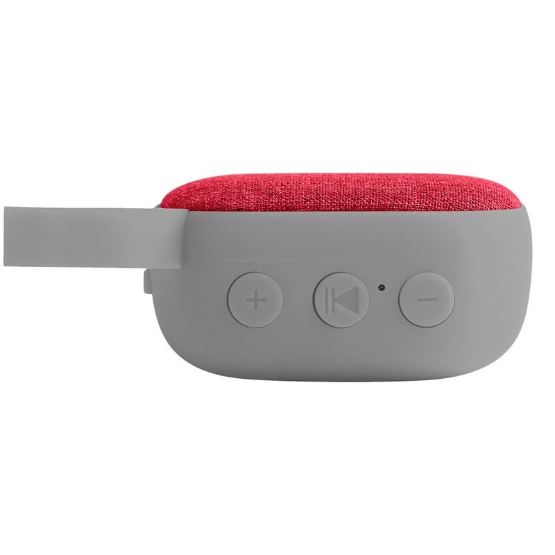 Беспроводная колонка Chubby, серая с красным арт.7557.15