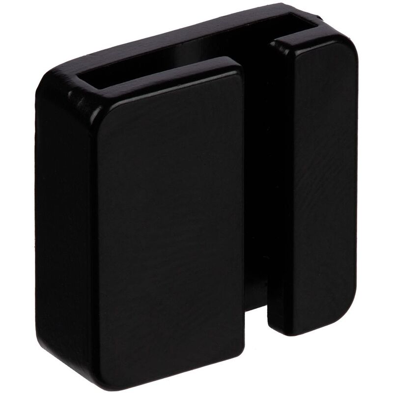 Квадратный шильдик на резинку Epoxi, черный арт.16251.30