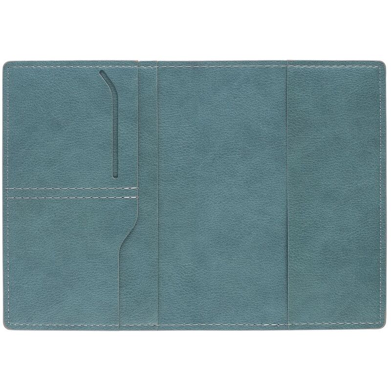 Обложка для паспорта Petrus, голубая арт.15526.14