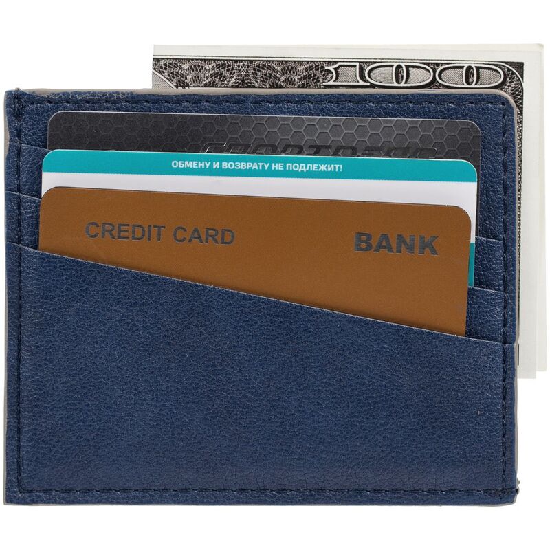 Чехол для карточек Petrus, синий арт.15528.40